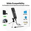 Maono AU-A04TR USB Condenser Cardioid Microphone Kit with Tripod for Podcast, PC, Gaming, Recording, YouTube, Vlogging