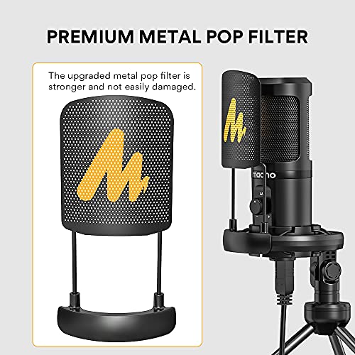 Maono AU-A04TR USB Condenser Cardioid Microphone Kit with Tripod for Podcast, PC, Gaming, Recording, YouTube, Vlogging Maono AU-A04TR USB Condenser Cardioid Microphone Kit with Tripod for Podcast, PC, Gaming, Recording, YouTube, Vlogging