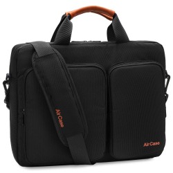 AirCase C26 13.3 Inch/14 Inch Messenger Laptop Bag with Shoulder Strap (Black)