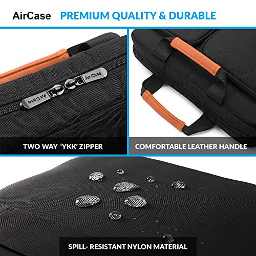 AirCase C26 13.3 Inch/14 Inch Messenger Laptop Bag with Shoulder Strap (Black) AirCase C26 13.3 Inch/14 Inch Messenger Laptop Bag with Shoulder Strap (Black)