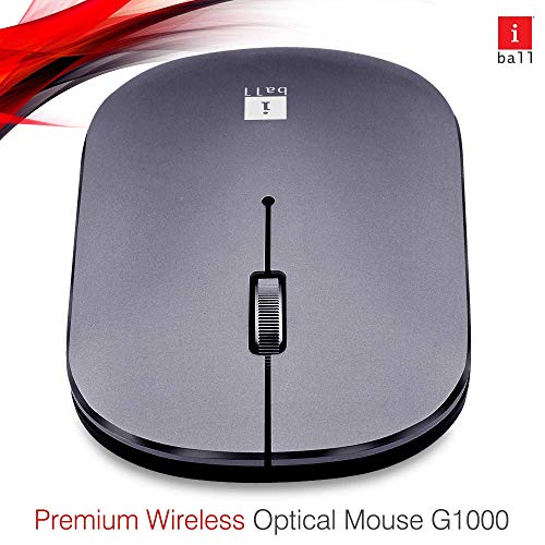 iBall G1000 Silent Button Metal Premium Wireless Mouse with Nano Receiver PC/Mac/Laptop-Silver iBall G1000 Silent Button Metal Premium Wireless Mouse with Nano Receiver PC/Mac/Laptop-Silver