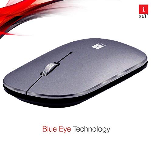 iBall G1000 Silent Button Metal Premium Wireless Mouse with Nano Receiver PC/Mac/Laptop-Silver iBall G1000 Silent Button Metal Premium Wireless Mouse with Nano Receiver PC/Mac/Laptop-Silver