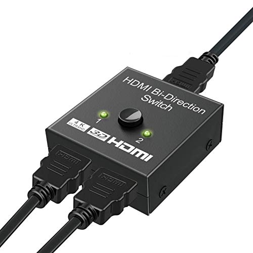HDMI Bi-Direction Switchï¼Å’HDMI Splitter 4K, 2 x 1 or 1 x 2 HDMI Switch Bidirectional HDMI switcher for (Black) HDMI Bi-Direction Switchï¼Å’HDMI Splitter 4K, 2 x 1 or 1 x 2 HDMI Switch Bidirectional HDMI switcher for (Black)