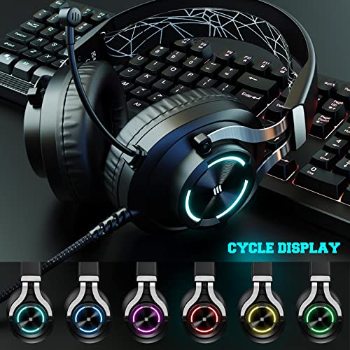 Eksa E3000 Gaming Wired On Ear Headphones Noise Cancelling, Led Light For Pc, Ps4, Ps5 (Black) Eksa E3000 Gaming Wired On Ear Headphones Noise Cancelling, Led Light For Pc, Ps4, Ps5 (Black)