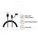 Mi Xiaomi 2-in-1 USB Cable 100Cm Black Multipurpose Cable Which Supports Both Type C & Type B/Micro USB Devices Black