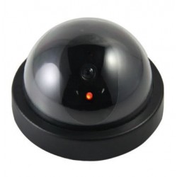Fariox Dummy Fake Security CCTV Dome Realistic Looking Camera with Flashing Red Led Light