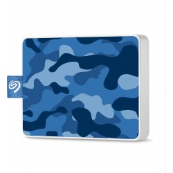 Seagate One Touch SSD 500GB External Solid State Drive Portable Camo Blue  (STJE500406)