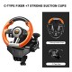Pxn Pc Racing V3Ii 180 Degree Universal Usb Car Sim Race Steering Wheel With Pedals For Pc, Ps3, Ps4, Xbox (Orange)