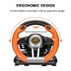 Pxn Pc Racing V3Ii 180 Degree Universal Usb Car Sim Race Steering Wheel With Pedals For Pc, Ps3, Ps4, Xbox (Orange)