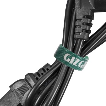 Gizga Essentials Cable Organiser, Cord Management System for PC, TV, Home Theater, Speaker & Cables (Green)