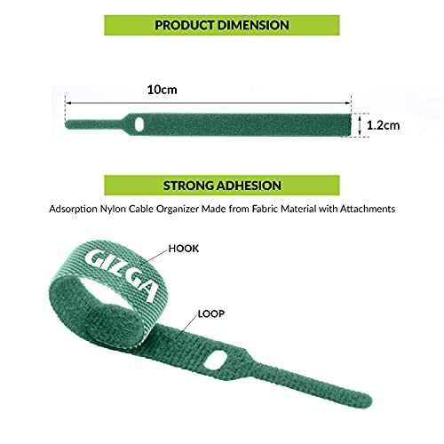 Gizga Essentials Cable Organiser, Cord Management System for PC, TV, Home Theater, Speaker & Cables (Green) Gizga Essentials Cable Organiser, Cord Management System for PC, TV, Home Theater, Speaker & Cables (Green)