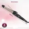 AGARO 4-in1 Hair Styler Straightener Crimper Curler Brush For Women HS1107 Hair Styling Black And Rose Gold
