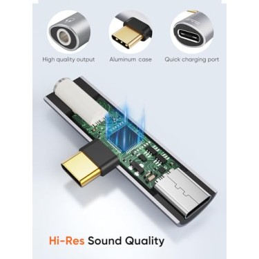 CableCreation USB Type C to 3.5mm Headphone Audio Adapter with PD Fast Charging Adapter CableCreation USB Type C to 3.5mm Headphone Audio Adapter with PD Fast Charging Adapter