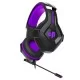 Cosmic Byte H11 Gaming wired over ear Headset with Microphone (Black Purple)