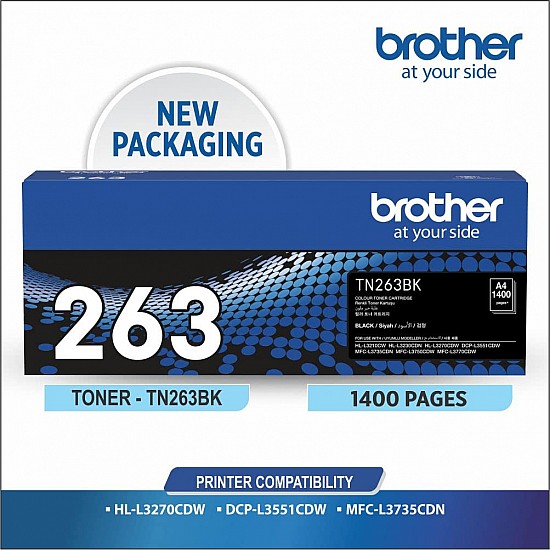 Brother TN-263BK Toner Cartridge