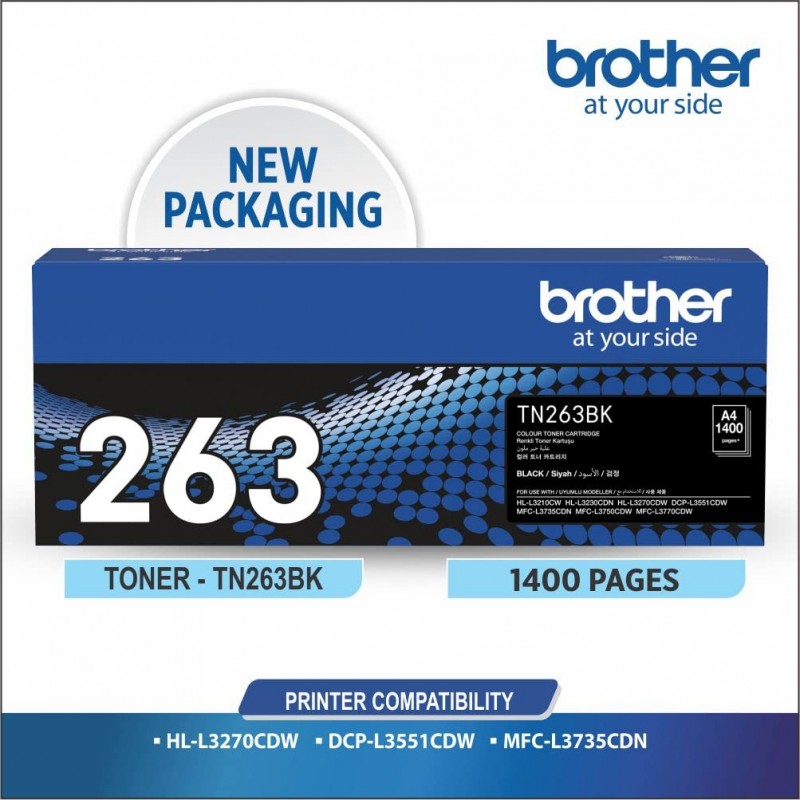 Brother TN-263BK Toner Cartridge