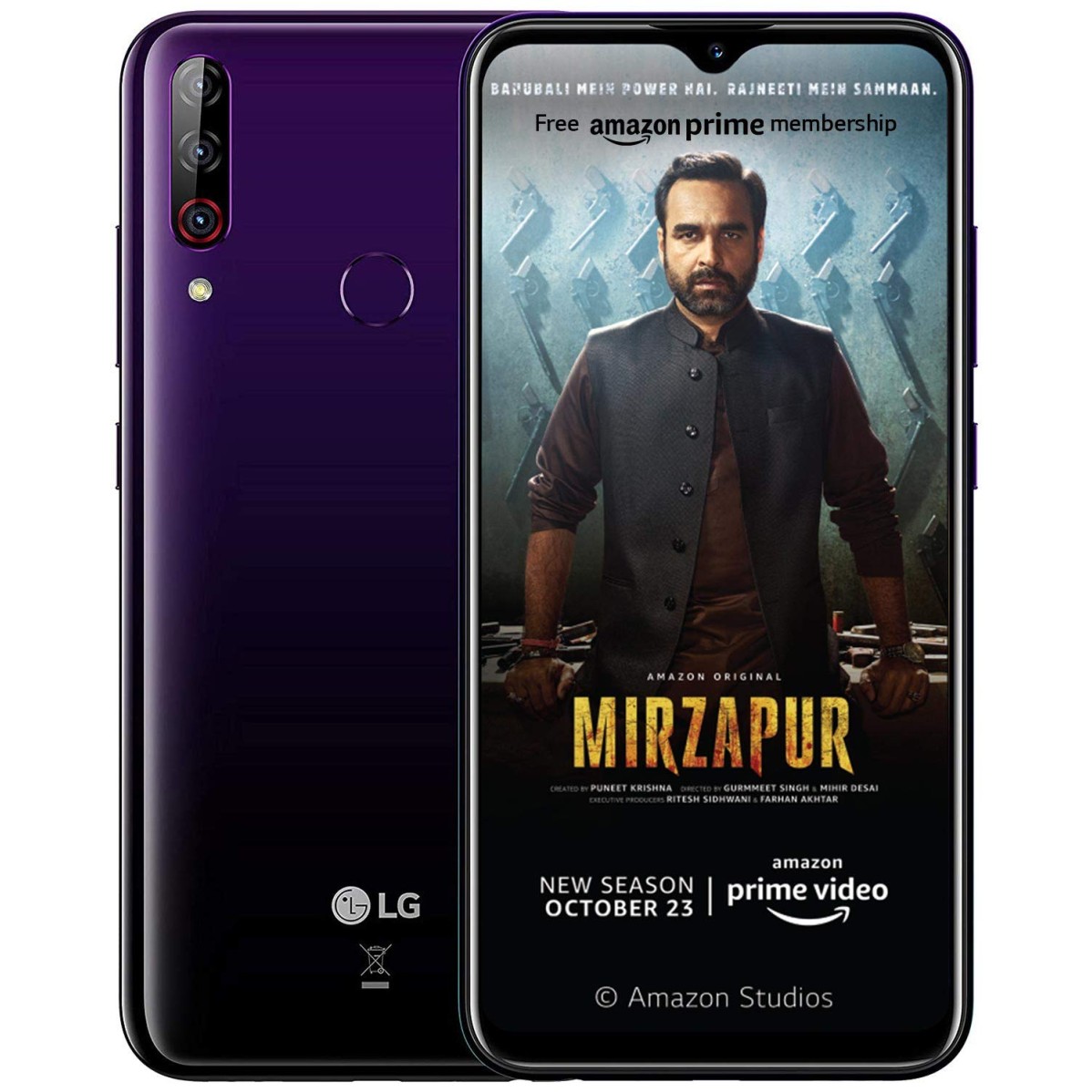 LG W30 PRO with 16MP Front Camera (Midnight Purple, 4GB RAM, 64GB ) refurbished-