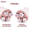 Lifelong LLM225 Rechargeable Head, Scalp Full Body Pain Relief Massager, Electric Head Kneading Massager,4 Speed Modes Brown