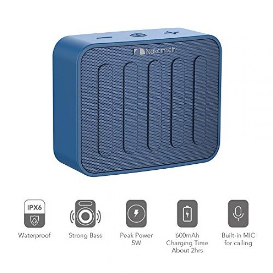 Nakamichi Mate 25 Watt Wireless Bluetooth Outdoor Speaker (Blue)