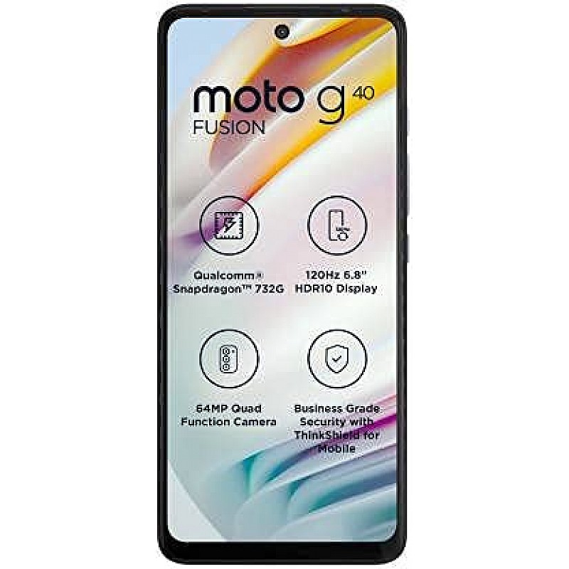 MOTOROLA G40 Fusion (Frosted Champagne 6 GB RAM 128 GB Storage Refurbished