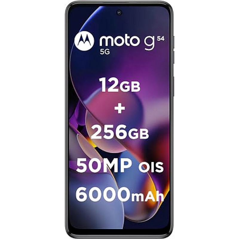 Motorola G54 5G (Midnight Blue, 12GB RAM, 256GB Storage) Refurbished