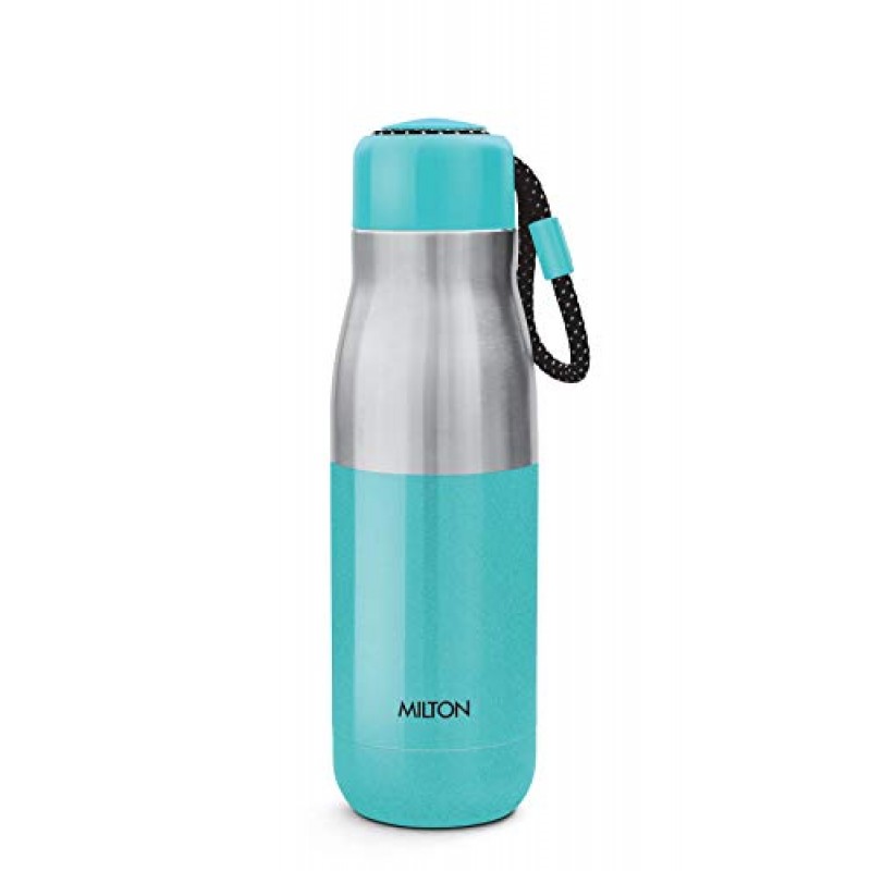 Milton Eminent 600 thermosteel Hot and Cold Water Bottle, 517 ml, Aqua Green