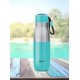 Milton Eminent 600 thermosteel Hot and Cold Water Bottle, 517 ml, Aqua Green