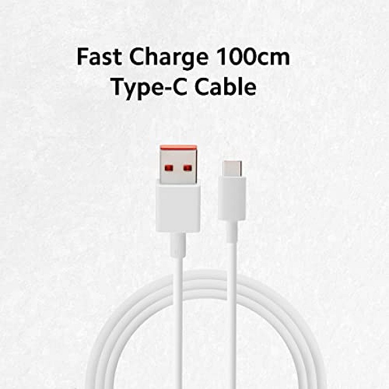 Xiaomi 120W HyperCharge Adapter Combo  Superfast 6A Type C  cable White