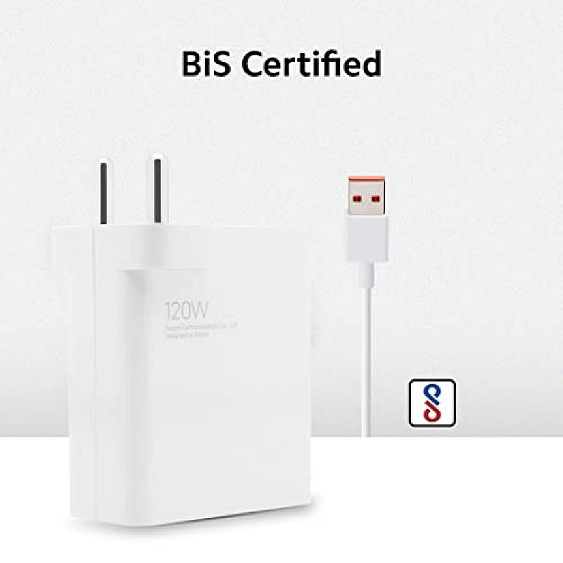 Xiaomi 120W HyperCharge Adapter Combo  Superfast 6A Type C  cable White