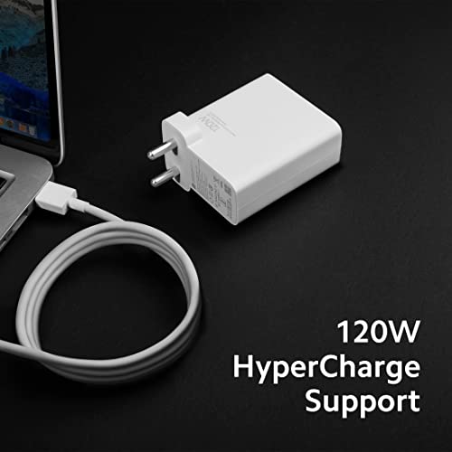 Xiaomi Hypercharge Type C 100 Cm Cable|Supports 120W, 67W Fast Charging Capability White