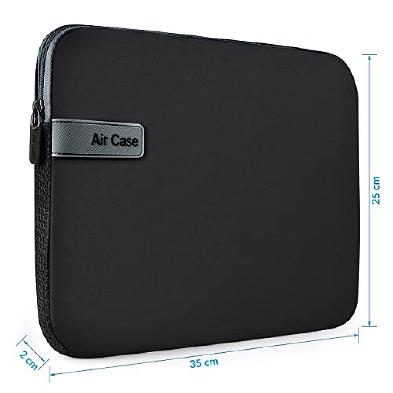 AirCase Protective Laptop Bag Sleeve fits Upto 13.3 Laptop MacBook Black