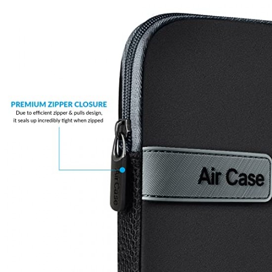 AirCase Protective Laptop Bag Sleeve fits Upto 13.3 Laptop MacBook Black