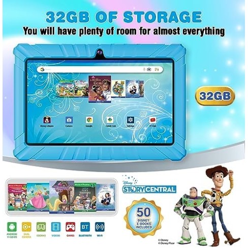 Contixo 7 Android Kids Tablet 32GB Includes 50+Disney Storybooks Stickers (Value $200) Kid-Proof Case (2023 Model V8) Blue Contixo 7 Android Kids Tablet 32GB Includes 50+Disney Storybooks Stickers (Value $200) Kid-Proof Case (2023 Model V8) Blue