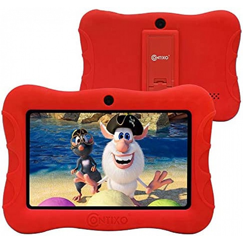 Contixo 7 Inch Kids Learning Tablet Parental Control 16GB (Red)