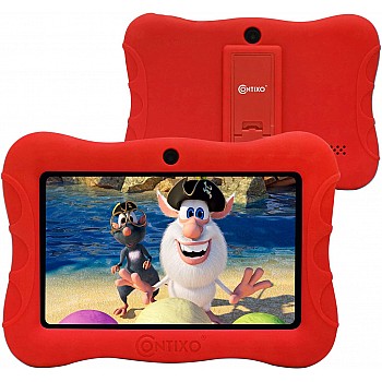 Contixo 7 Inch Kids Learning Tablet Parental Control 16GB (Red)