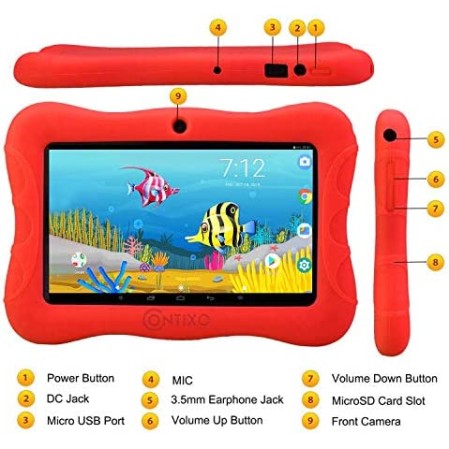 Contixo 7 Inch Kids Learning Tablet Parental Control 16GB (Red) Contixo 7 Inch Kids Learning Tablet Parental Control 16GB (Red)