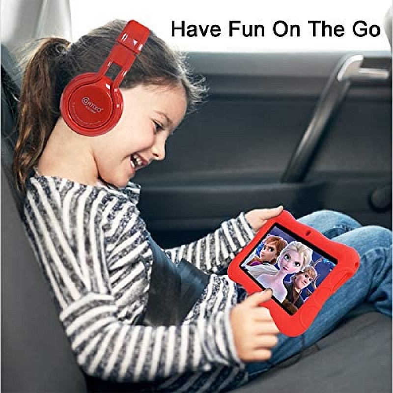 Contixo 7 Inch Kids Learning Tablet Parental Control 16GB (Red)