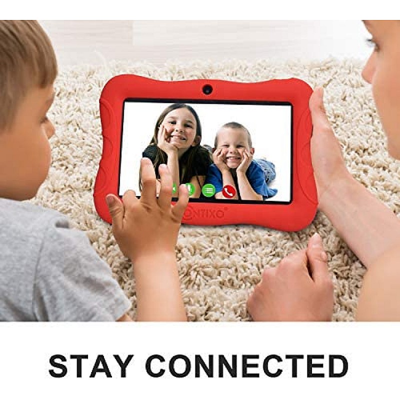 Contixo 7 Inch Kids Learning Tablet Parental Control 16GB (Red)