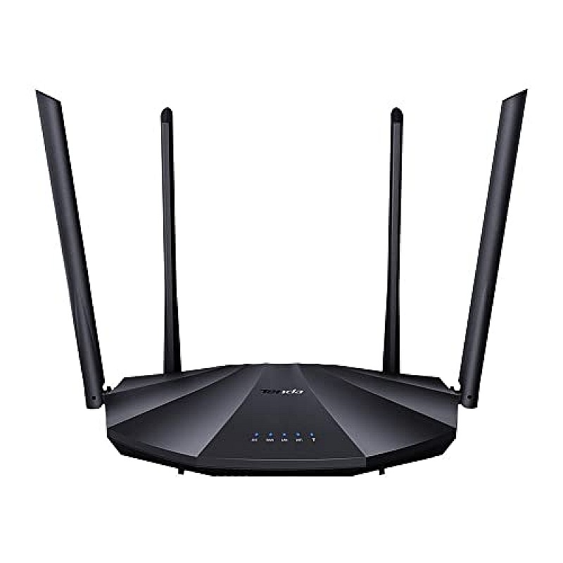 Tenda AC8 AC1200 Dual-Band MU-MIMO Wireless Gigabit Router, Wi-Fi Speed up to 867Mbps 2.4G, 4 Gigabit Ports, Parental Control Black