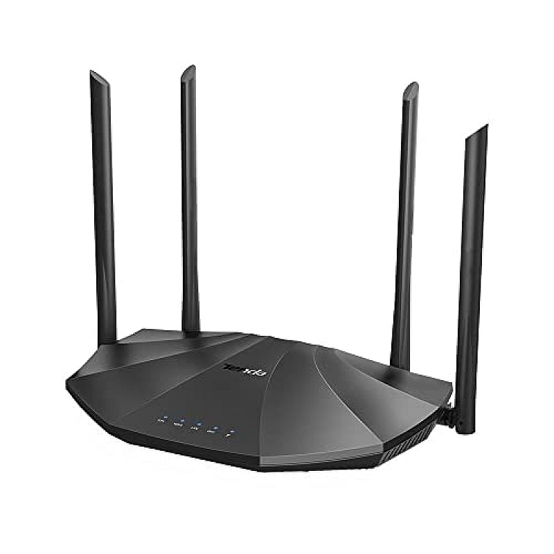 Tenda AC8 AC1200 Dual-Band MU-MIMO Wireless Gigabit Router, Wi-Fi Speed up to 867Mbps 2.4G, 4 Gigabit Ports, Parental Control Black