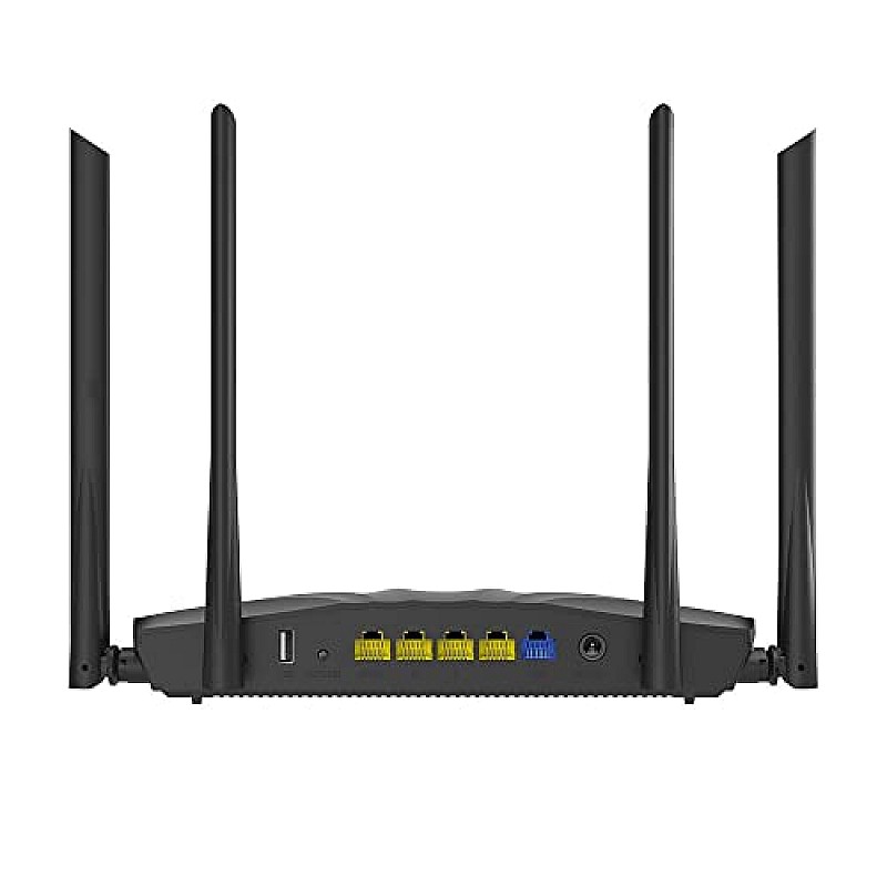 Tenda AC8 AC1200 Dual-Band MU-MIMO Wireless Gigabit Router, Wi-Fi Speed up to 867Mbps 2.4G, 4 Gigabit Ports, Parental Control Black