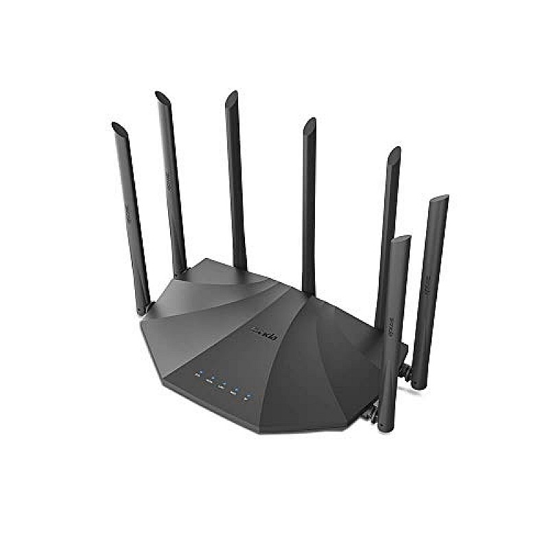 Tenda AC8 AC1200 Dual-Band MU-MIMO Wireless Gigabit Router, Wi-Fi Speed up to 867Mbps 2.4G, 4 Gigabit Ports, Parental Control Black