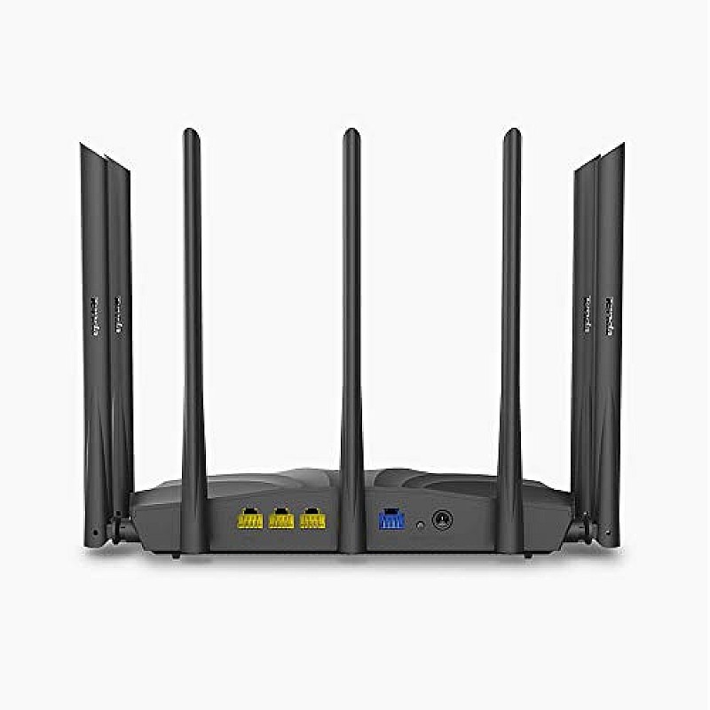 Tenda AC8 AC1200 Dual-Band MU-MIMO Wireless Gigabit Router, Wi-Fi Speed up to 867Mbps 2.4G, 4 Gigabit Ports, Parental Control Black