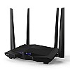 Tenda AC8 AC1200 Dual-Band MU-MIMO Wireless Gigabit Router, Wi-Fi Speed up to 867Mbps 2.4G, 4 Gigabit Ports, Parental Control Black