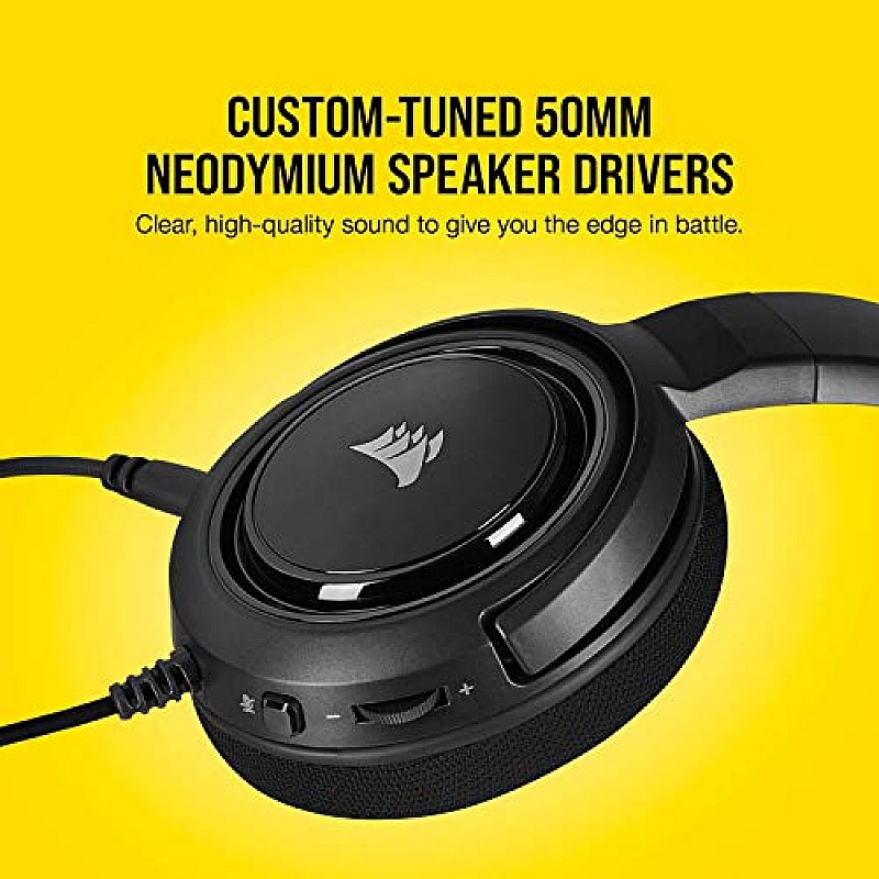 Corsair HS45 Surround Wired Gaming Headset  (Carbon, On the Ear)