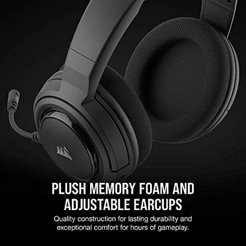 Corsair HS45 Surround Wired Gaming Headset  (Carbon, On the Ear)