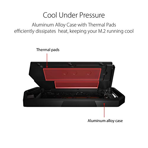 ASUS ROG Strix Arion Aluminum Alloy M.2 NVMe External SSD Holder Portable Enclosure Case ASUS ROG Strix Arion Aluminum Alloy M.2 NVMe External SSD Holder Portable Enclosure Case