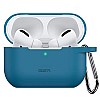 ESR Silicone Case Compatible with AirPods Pro (2022/2019), Protective Case with Carabiner, Wireless Blue