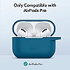 ESR Silicone Case Compatible with AirPods Pro (2022/2019), Protective Case with Carabiner, Wireless Blue