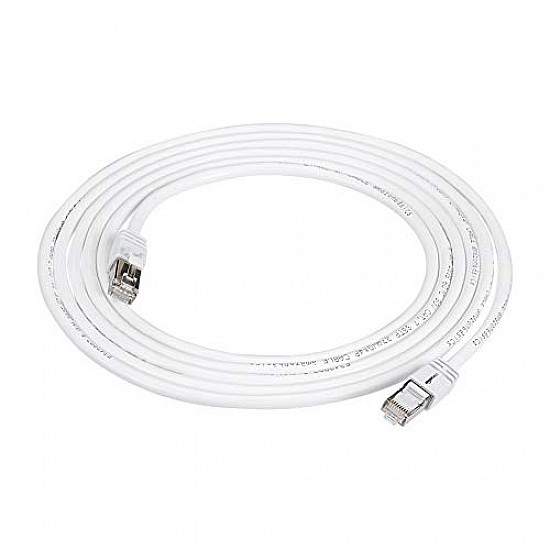 amazon basics Rj45 Cat 7 High-Speed Gigabit Ethernet Patch Internet Cable For Printer, Server - 10Gbps, 600Mhz  ,3-Foot, White